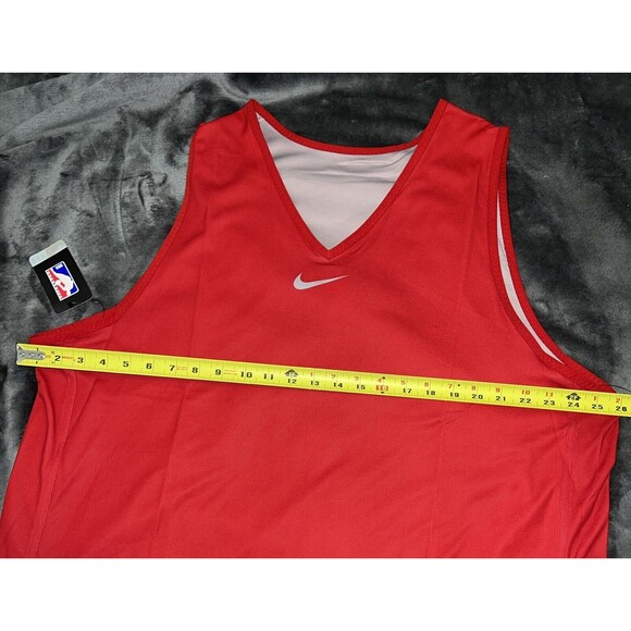 2XLT + 2 Nike NBA BLANK Reversible Practice Jersey Team Issued Red - Picture 5 of 8